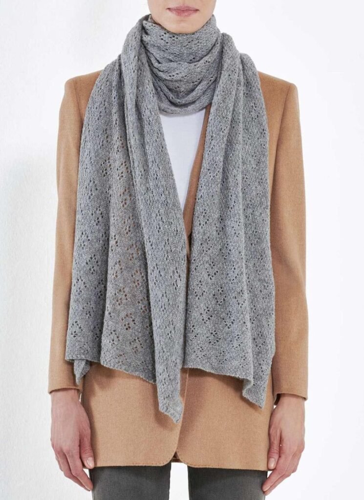 Women’s Cashmere Pointelle Wrap