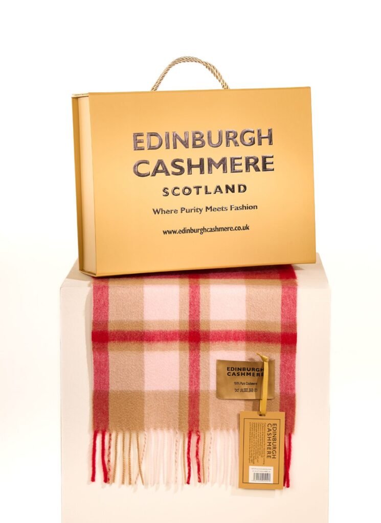 Edinburgh Cashmere DC Scott Cashmere Scarf global reach