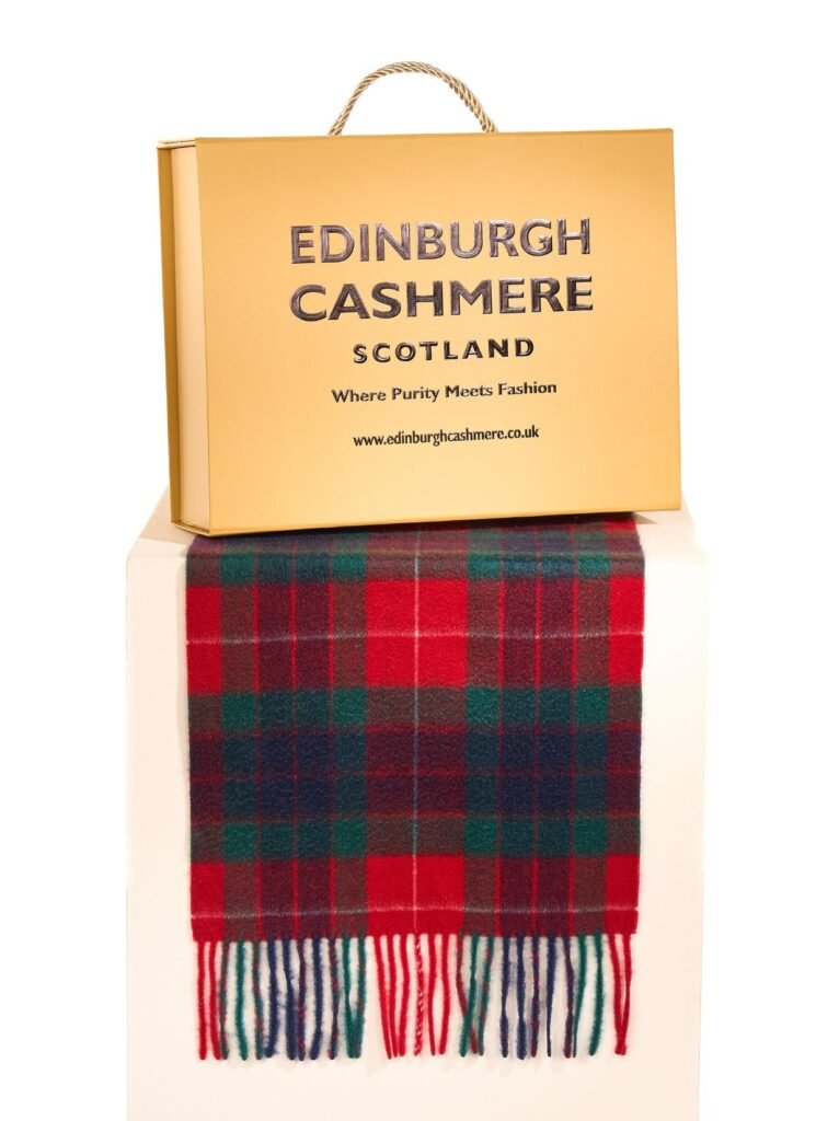 Edinburgh Cashmere scarf signature gift box