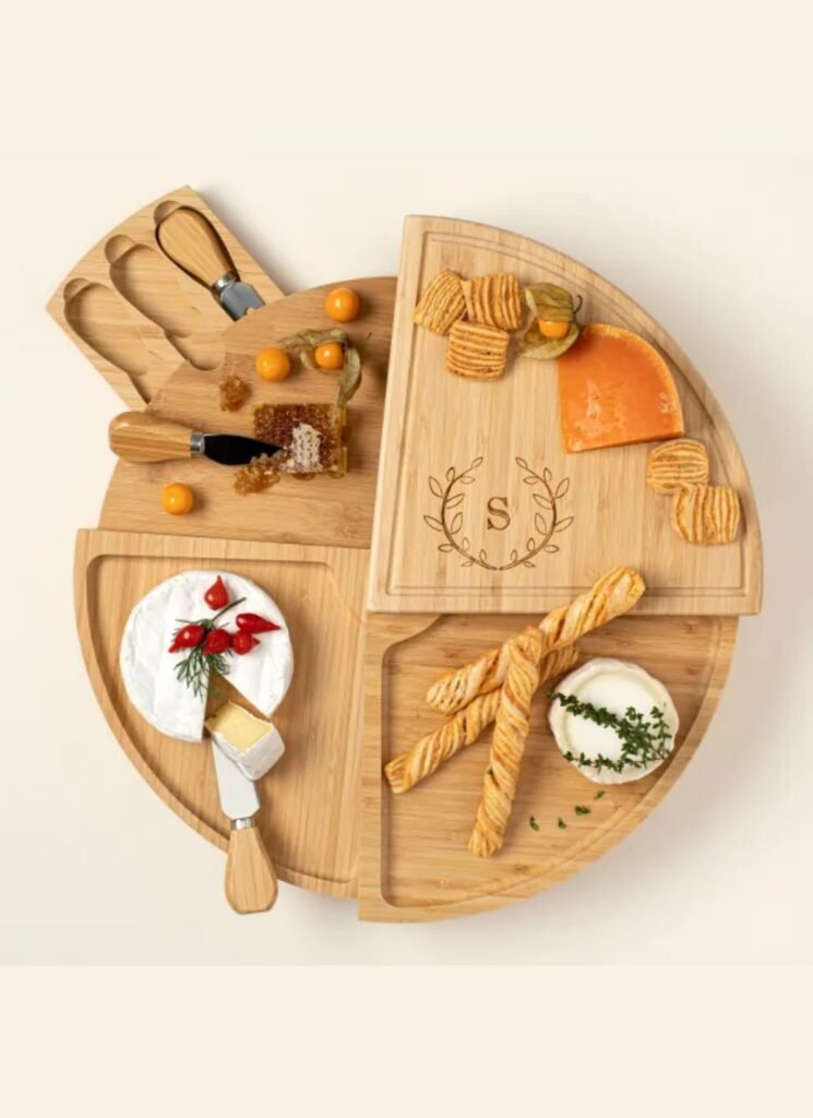 Personalized Swivel Cheese Board