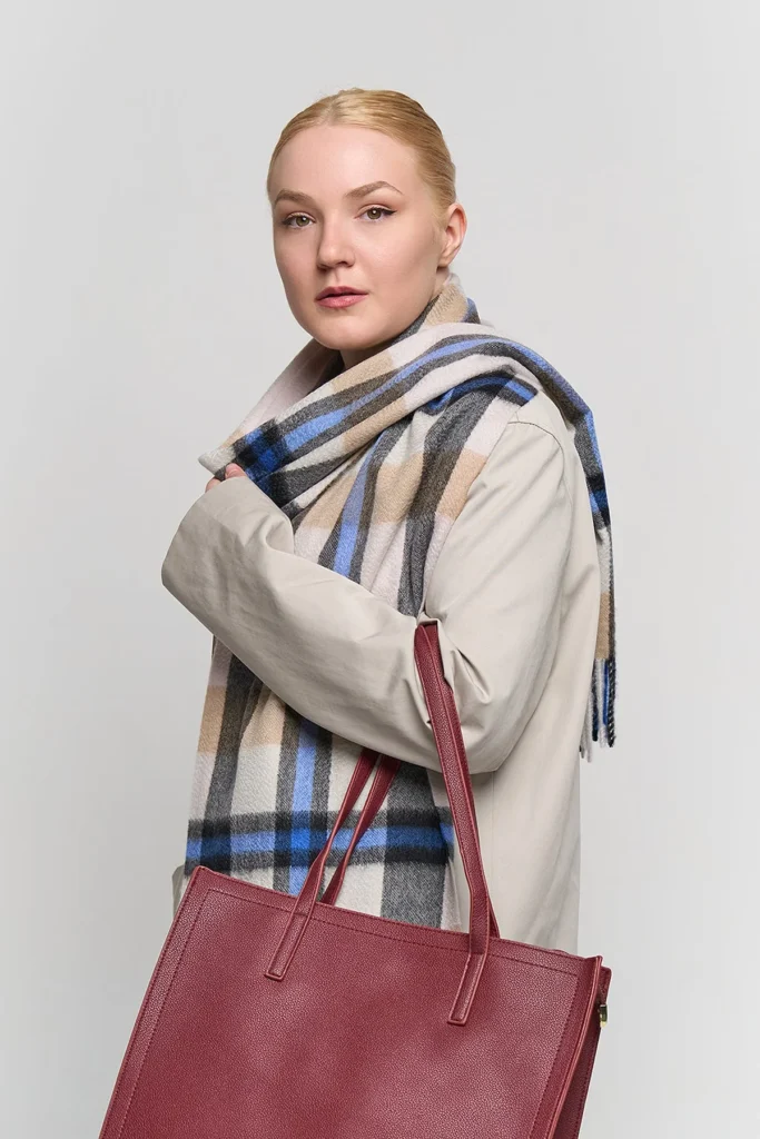 DC Scott Cashmere Scarf Camel and Cream 