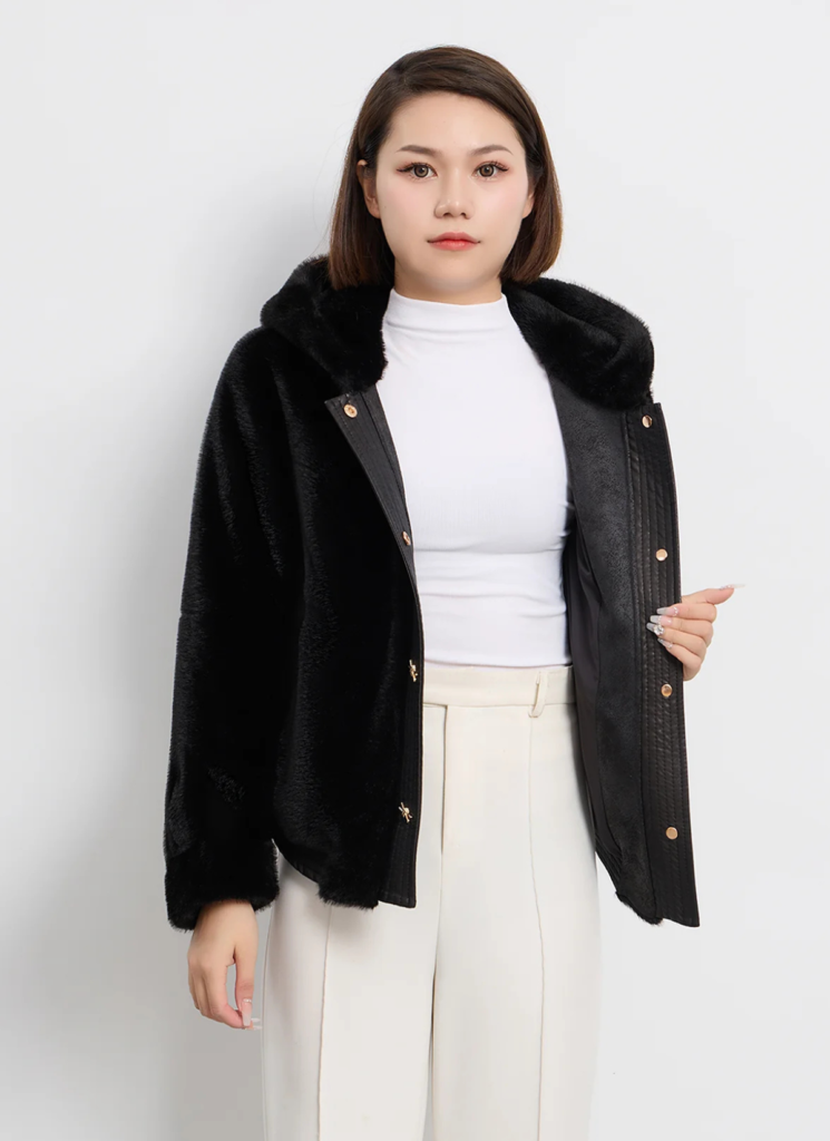 Women’s Hooded Fur Jacket Exclusive Design