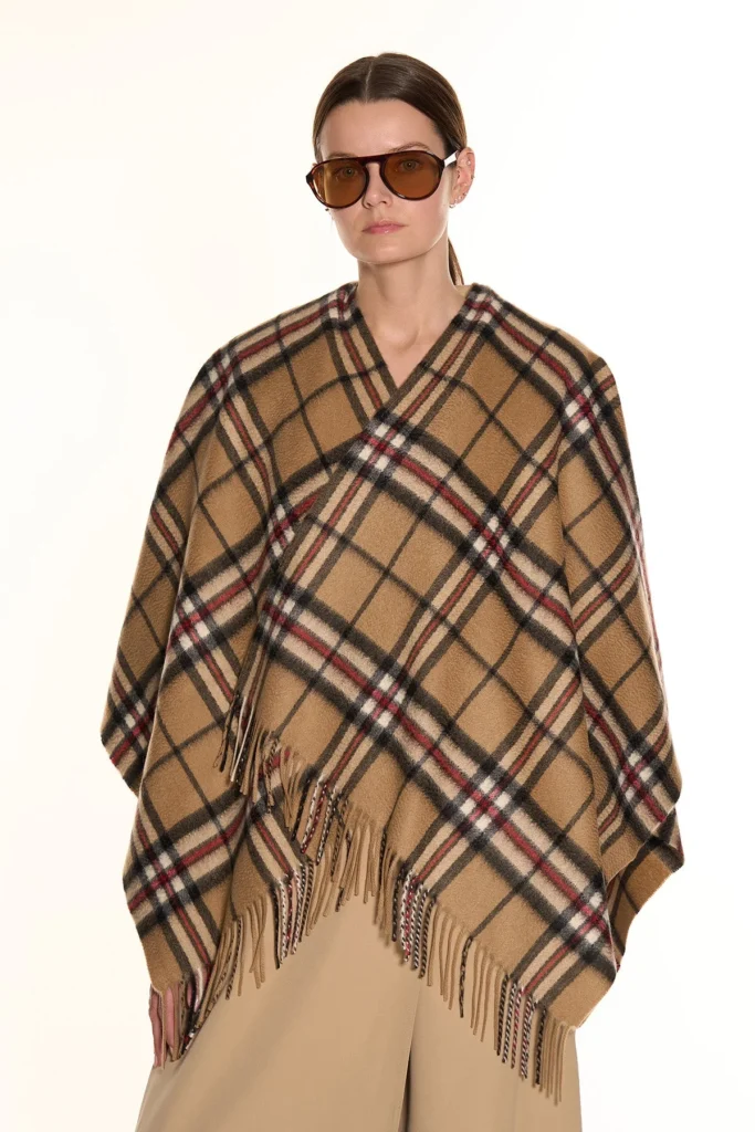 Cashmere Cape Poncho Scottish Thomson Camel 