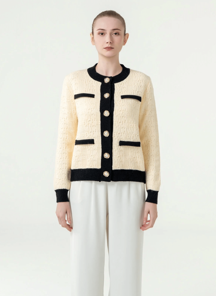 Women's Cardigan Exclusive Design - Cream