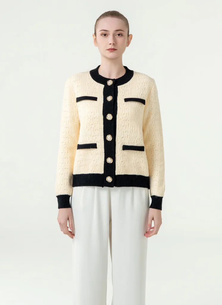 Women's Cardigan Exclusive Design - Cream