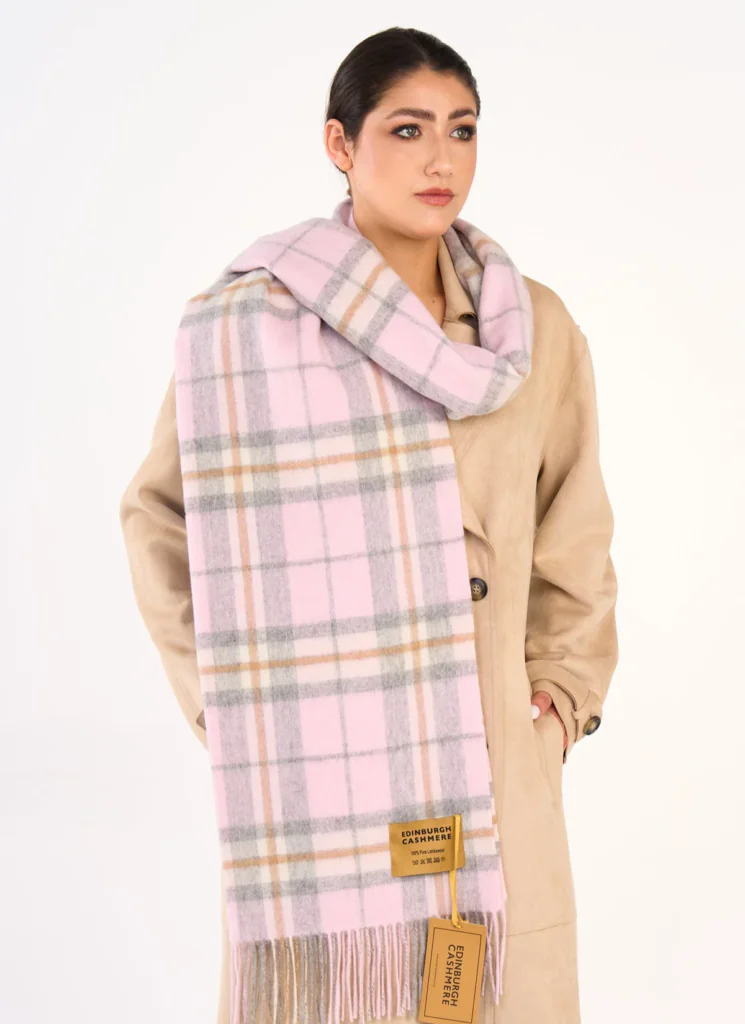 Scarf Luxury Exclusive Iconic Design EC Check Oversized