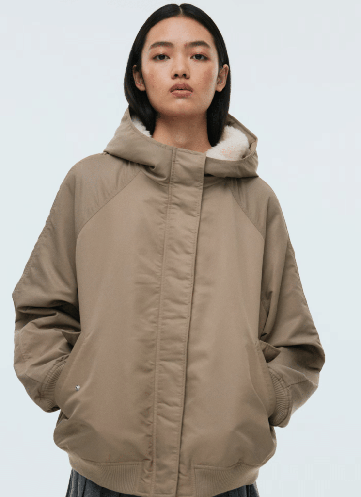 Oversized bomber jacket