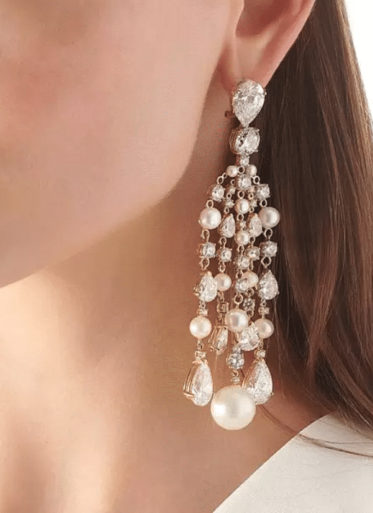Scott White Earring 