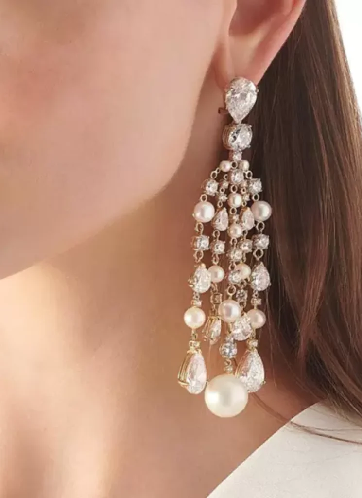 Scott White Earring