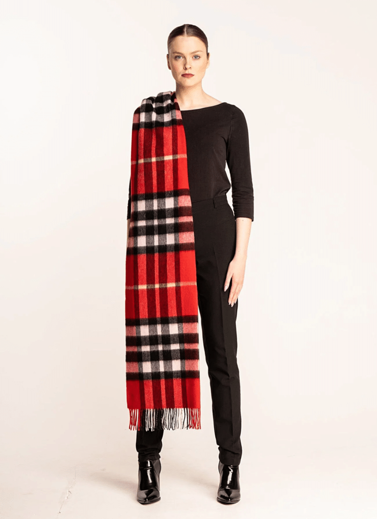 DC Red Stole 100% Pure Lambswool 