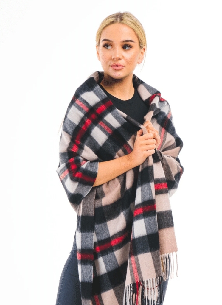 DC Camel Stole 100% Pure Lambswool 