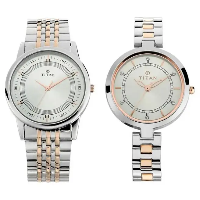 Titan Bandhan Couple Watch Set